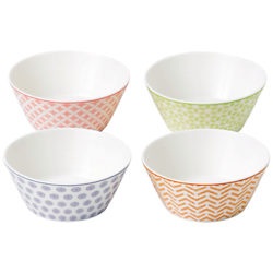 Royal Doulton Pastels Porcelain Accent Bowls, Set of 4, Multi